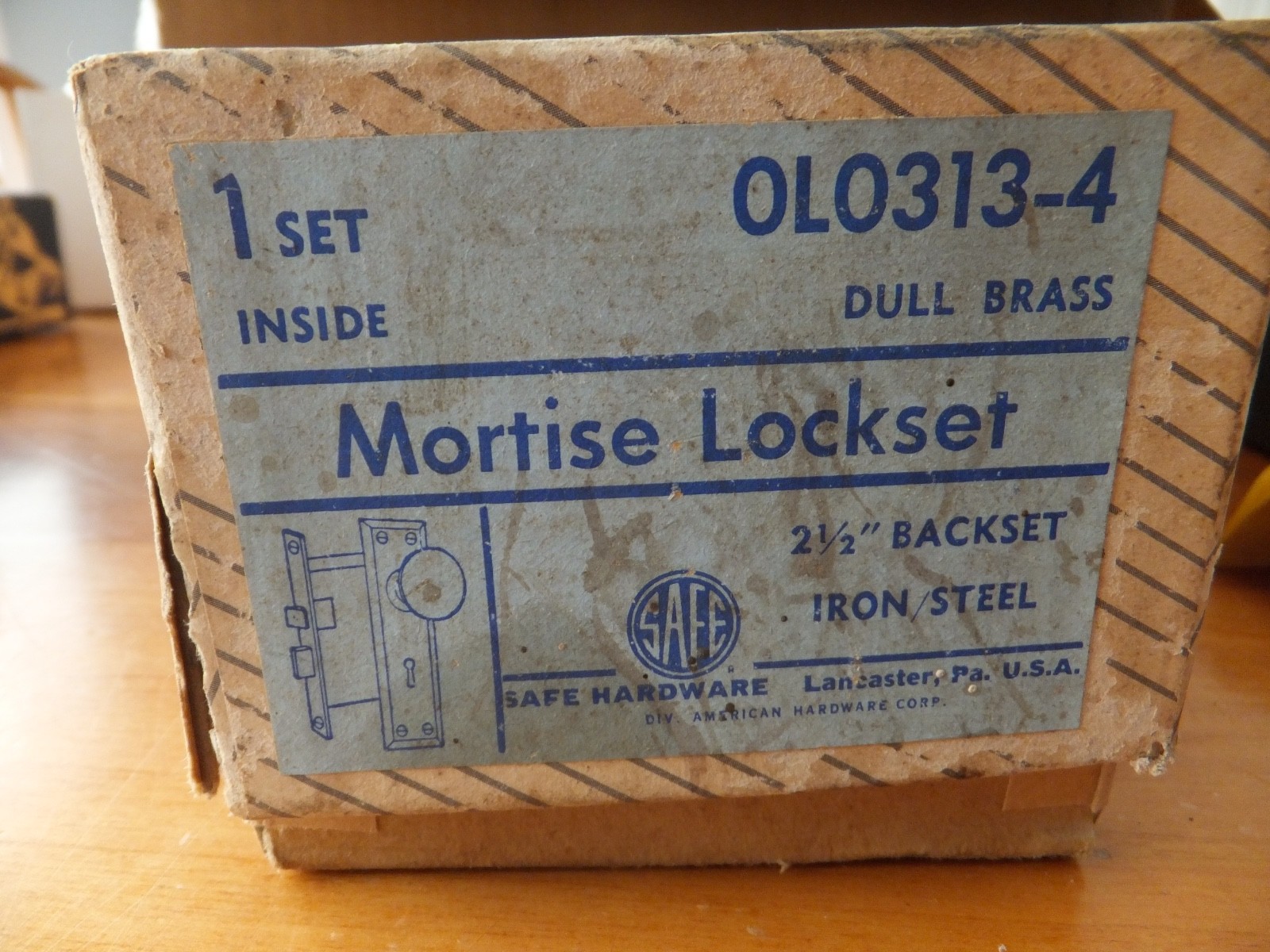 Mortise Lockset NOS Plates Knobs ect Used Sargent Lock W/Key