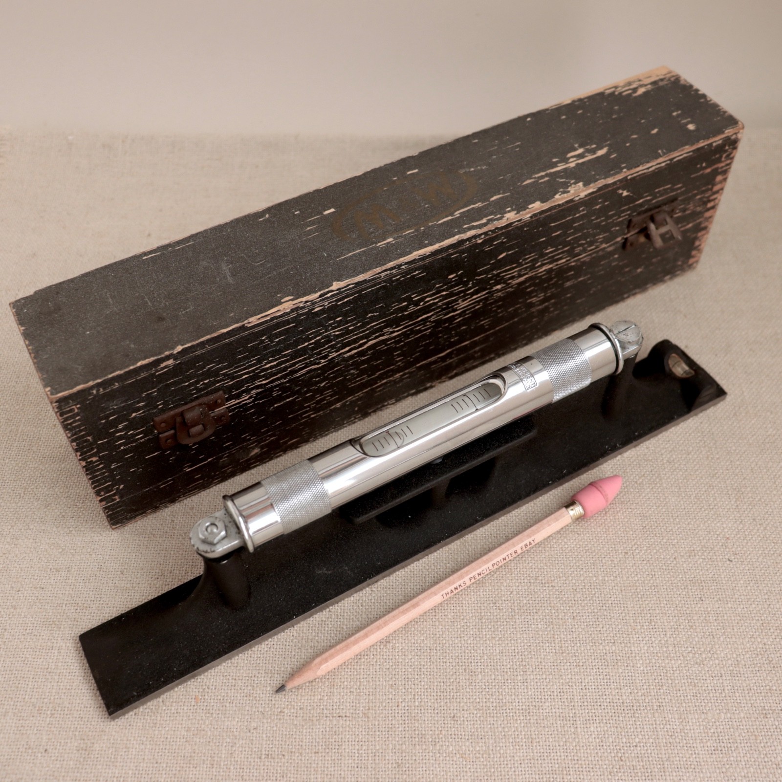 Moore & Wright Engineer Machinist Dual Level 301mm ELM Vtg Sheffield England Box