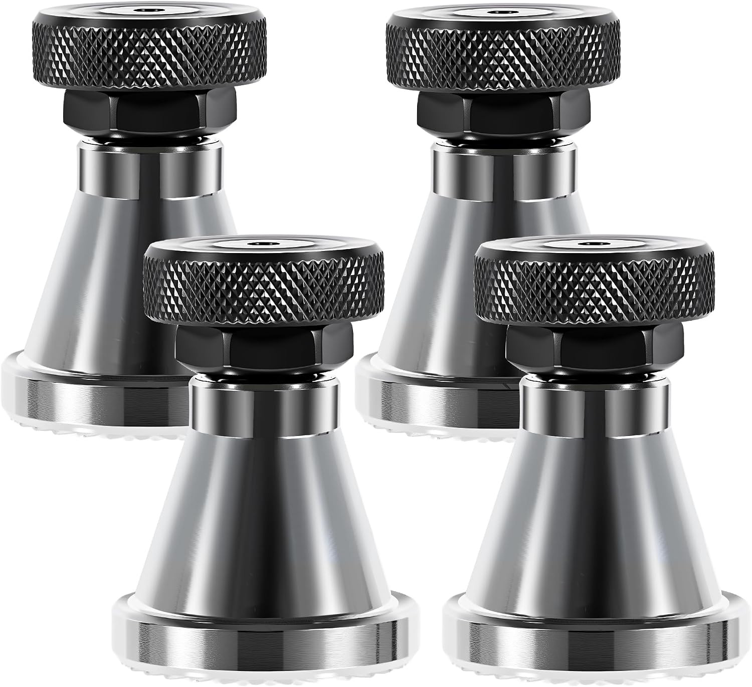 4 PCS Adjustable Screw Jack Stands, 2.63″ to 4.02″ Heavy Duty M18 Post Machinist