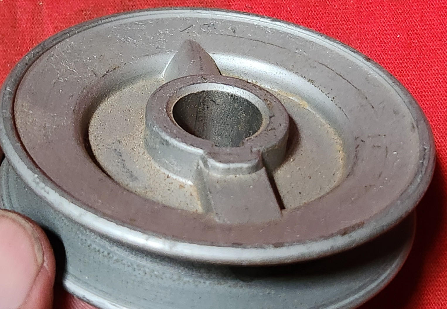 3″ PULLEY 5/8″ TIGHT SPOT STEEL BELT PULLEY KEY WAY SET SCREW 5W6]