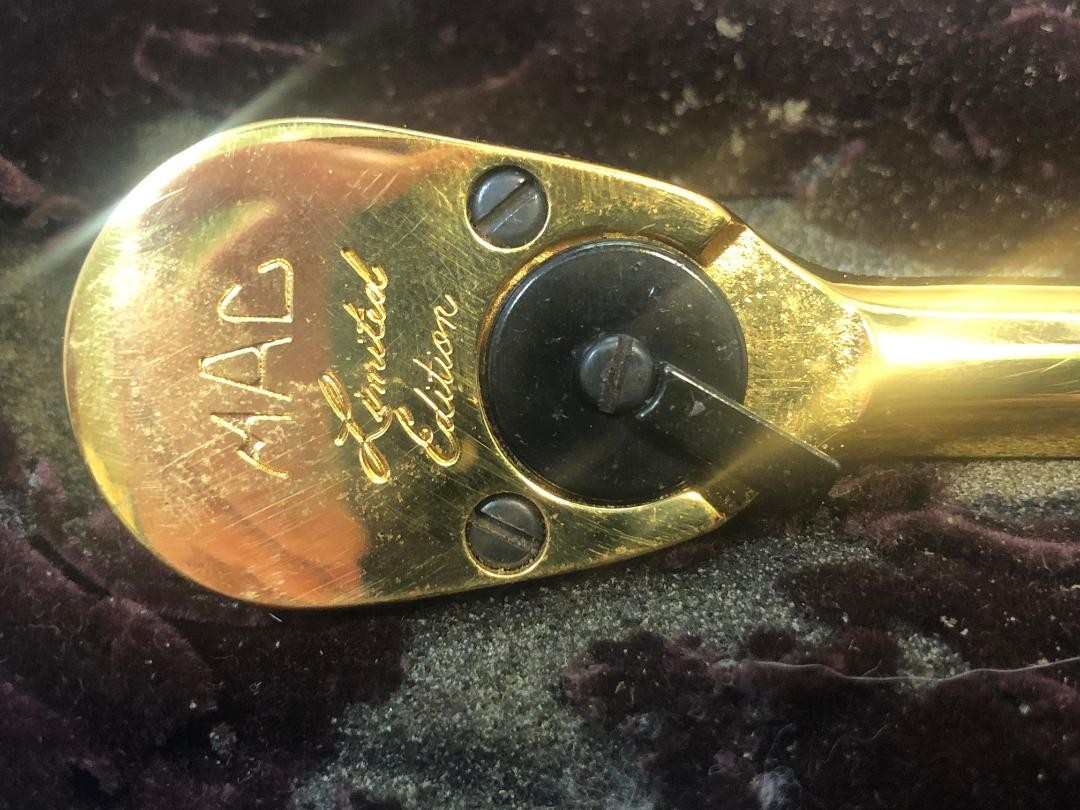 MAC TOOLS LIMITED EDITION 24KT GOLD PLATED 1/2 RATCHET (NLG058882)