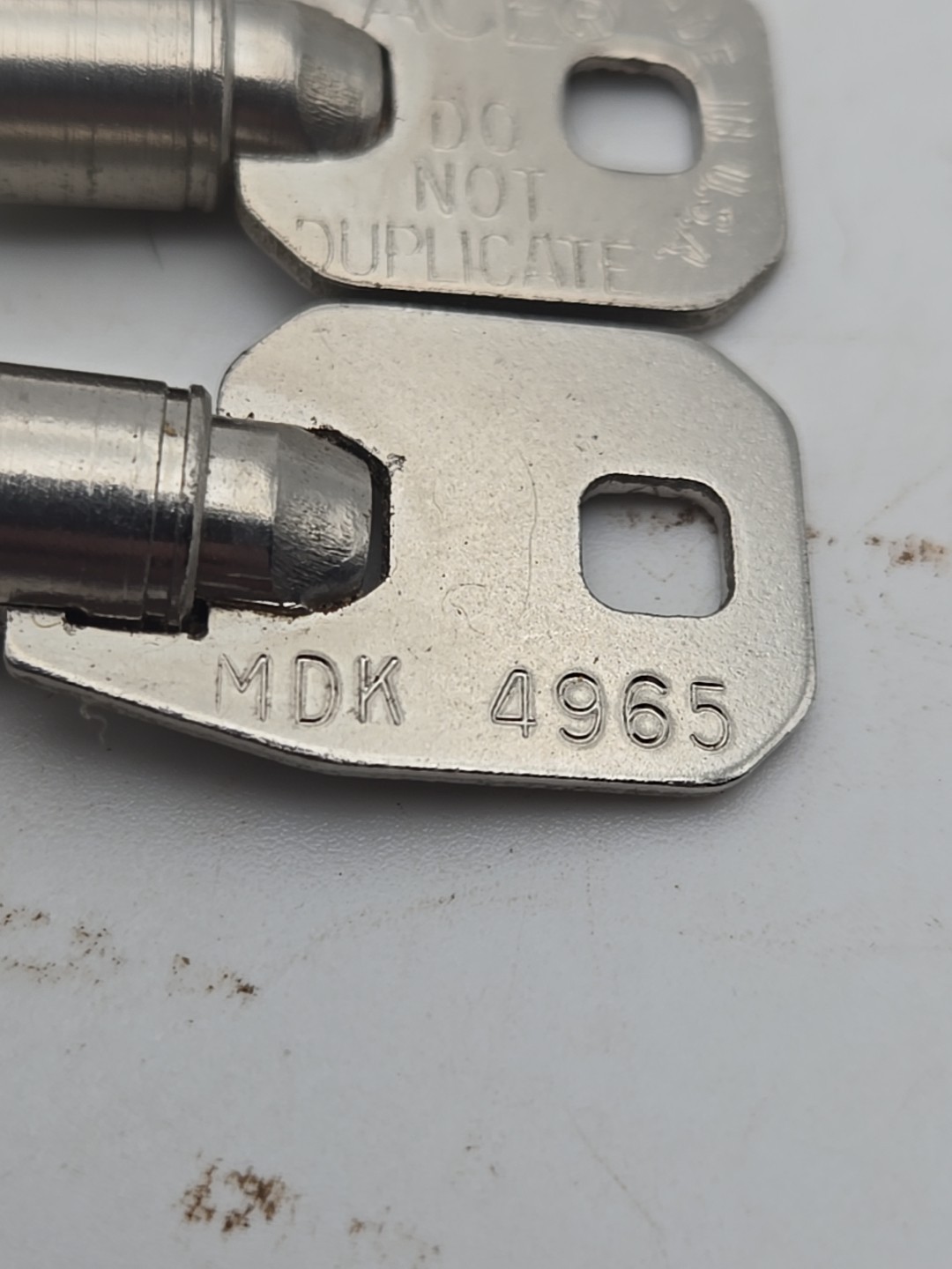 2pc – Chicago Lock ACE Barrel Tubular Cam Lock Key MDK4965 Vending Laundry (5E3)