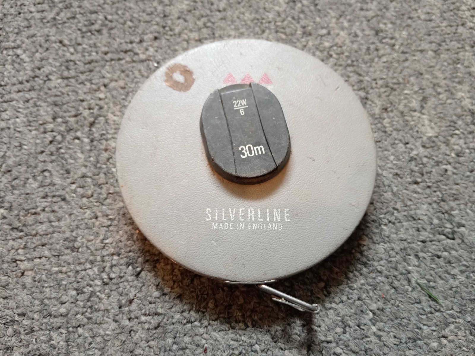 Vintage Silverline Rabone 30m measuring tape Metal Tape Made In England