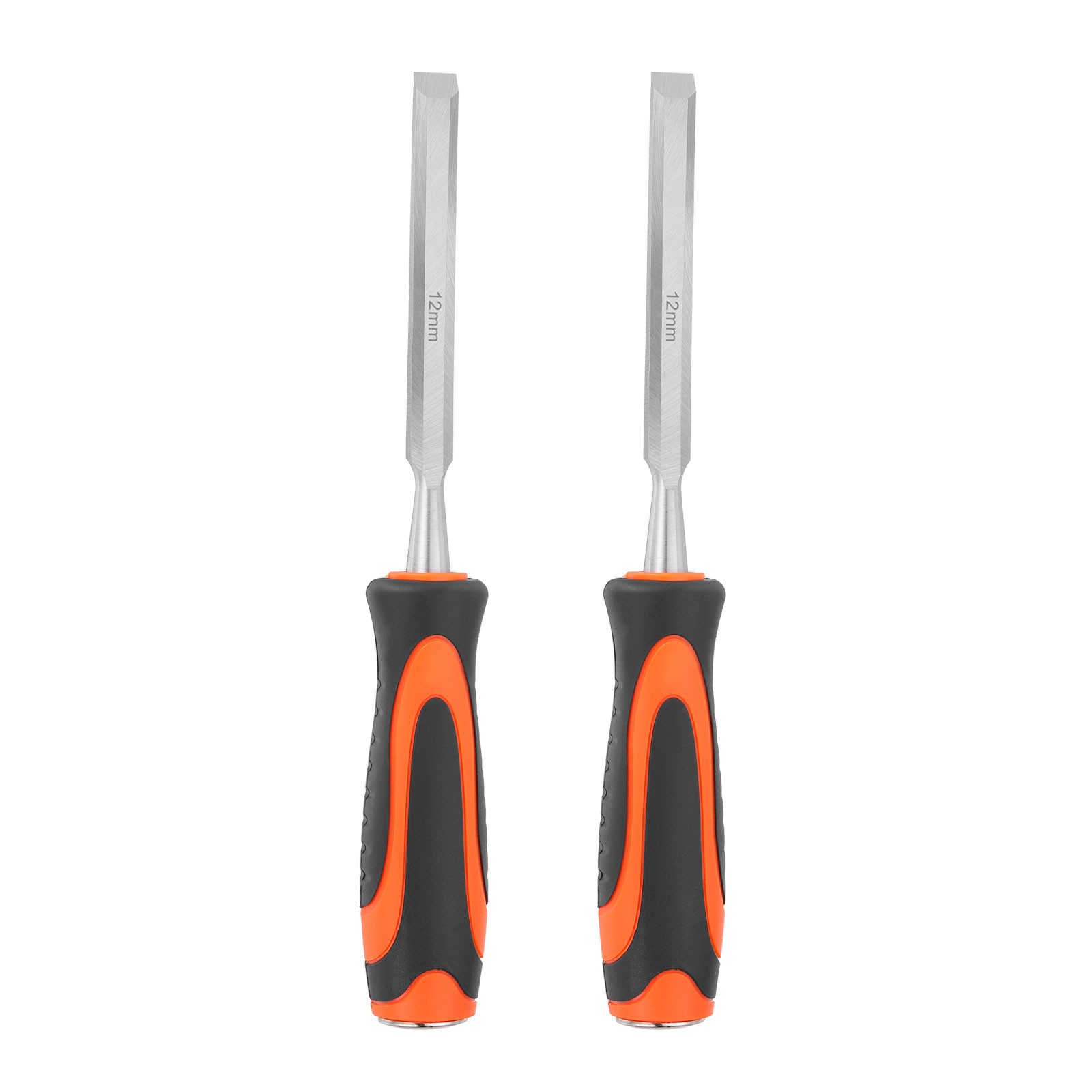 2pcs Wood Chisel 1/2″ CR-V Steel Beveled Edge Blade Wood Woodworking Tools