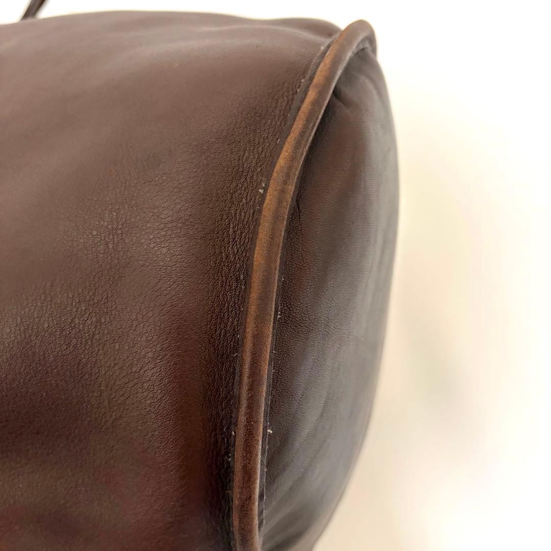 COACH One Shoulder Bag 9085 Brown Leather 31cm x 38cm x 21cm Used