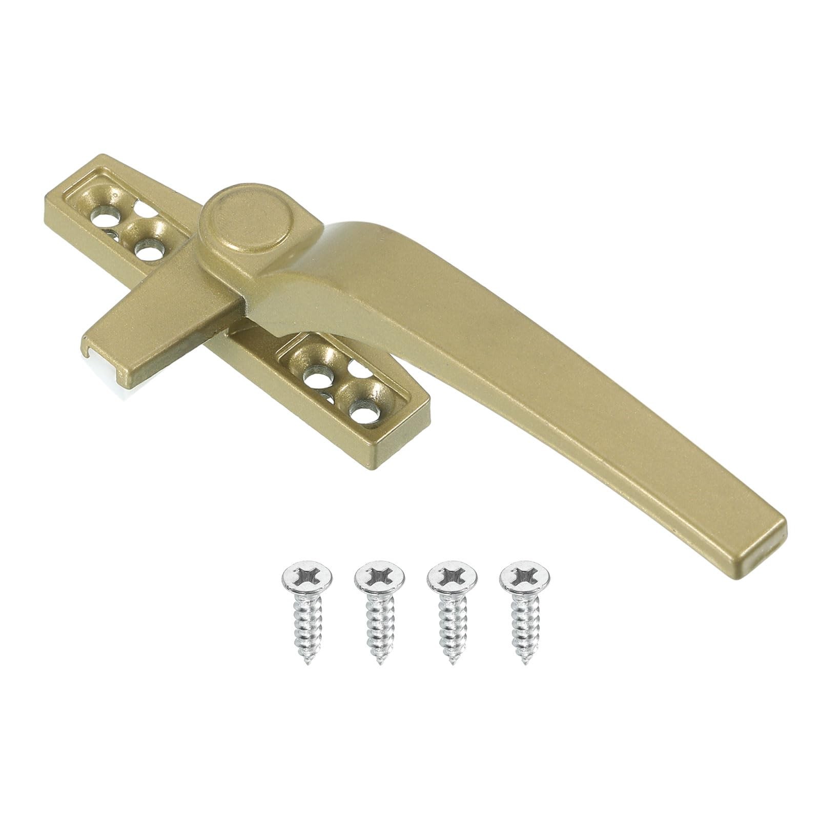 uxcell 1Pcs Casement Window Locking Handle, Zinc Alloy Champagne Color