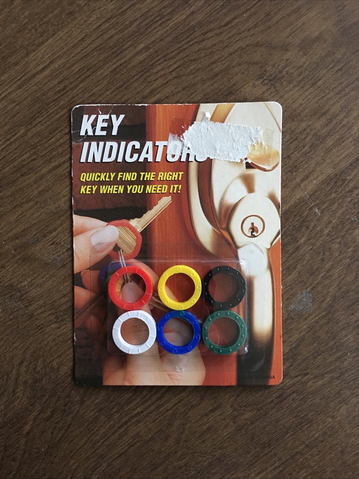 Key Indicators/ Organizers Colored~color Coded Key Rings NOS