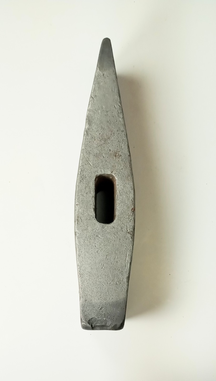 Antique 5.5lb Plumb Anchor Brand Straight Peen Blacksmith Hammer Head NO HANDLE