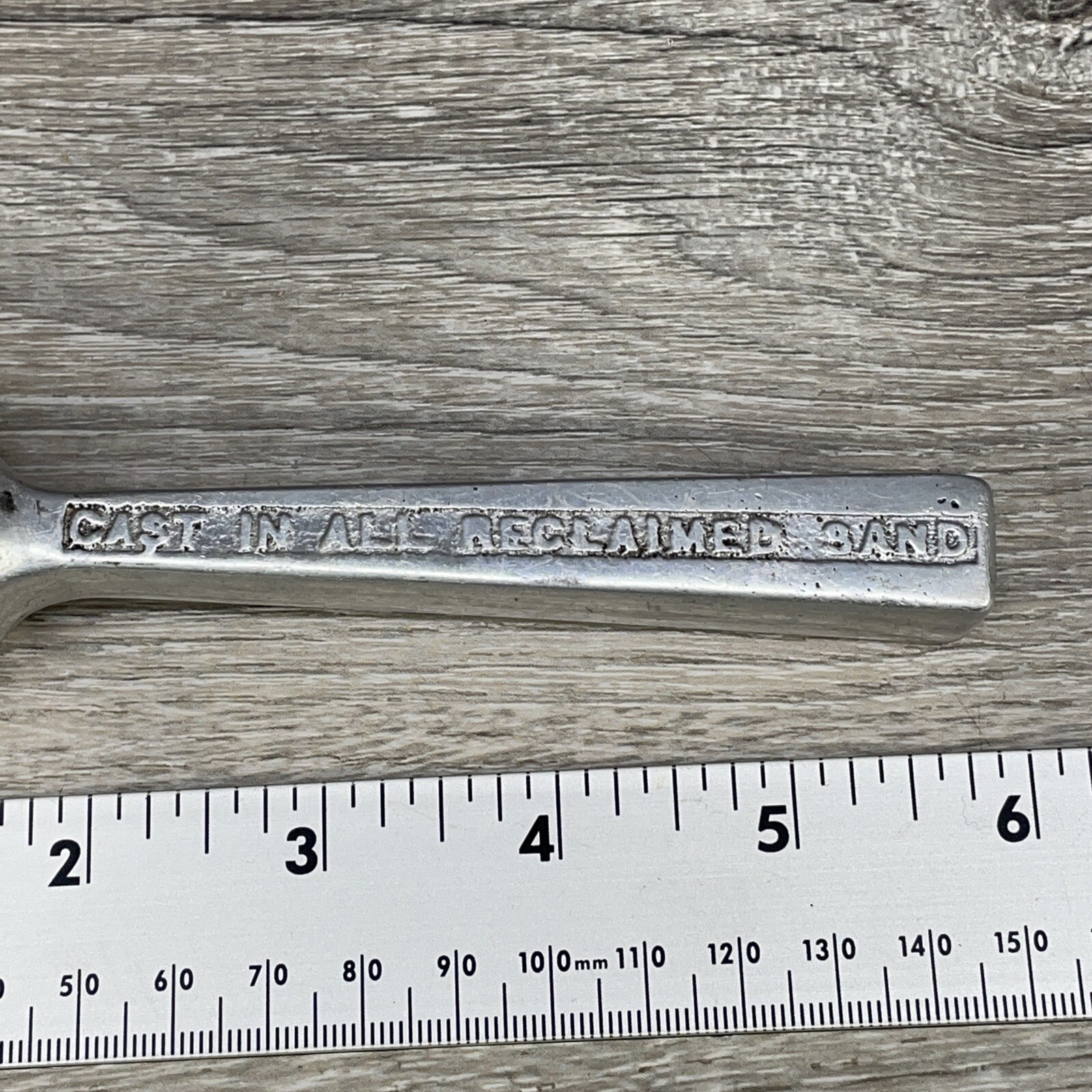 Vintage 1950 Sand Cast Aluminum Measuring Device from National Engineering Co.