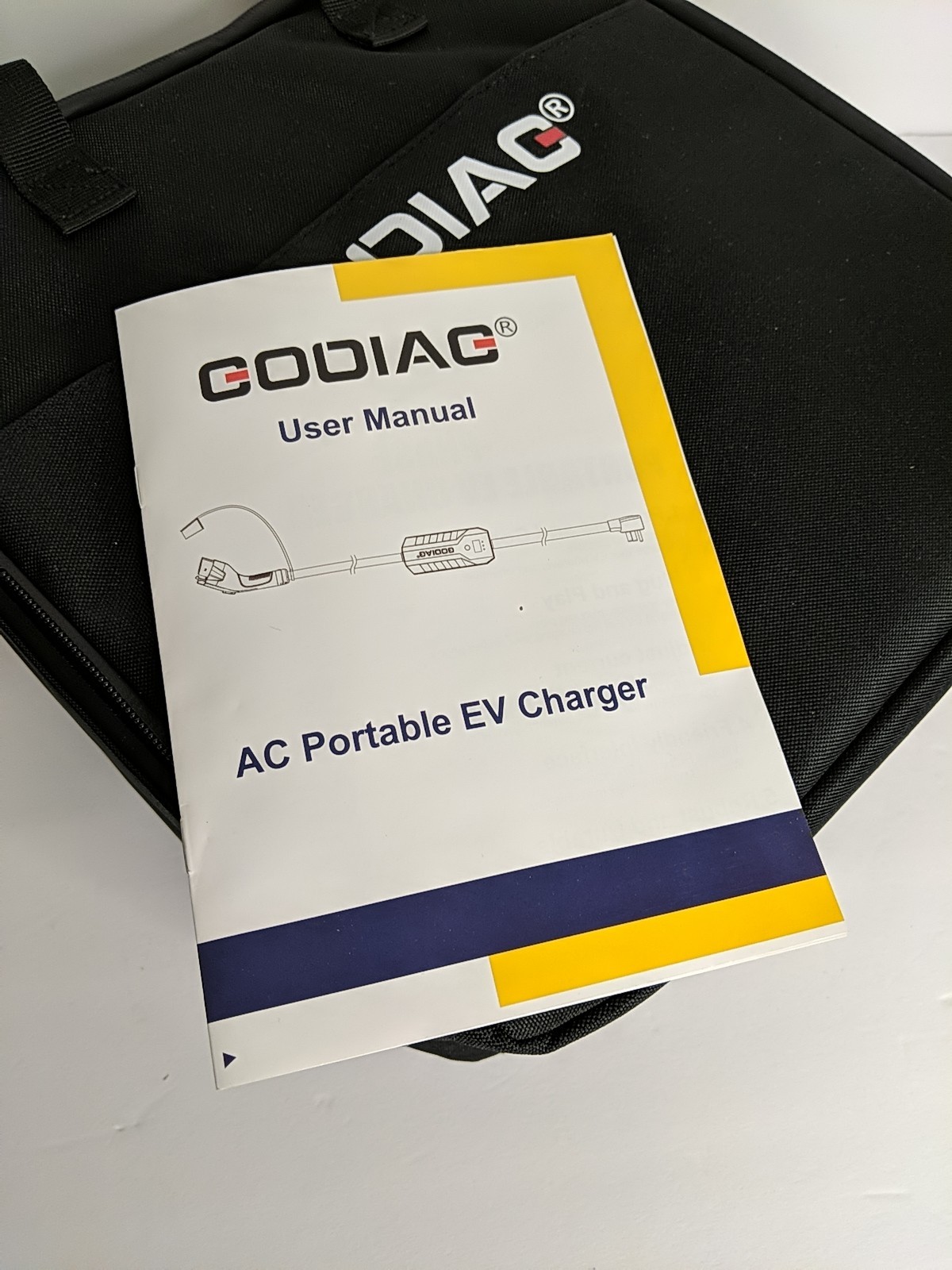 GODIAG Level 1+2 EV Charger 16Amp, 110V-240V, 20ft Cable NEW