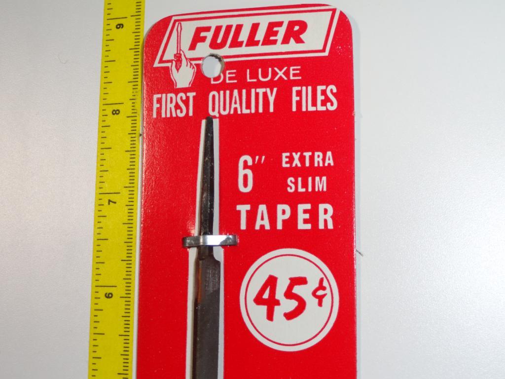 VTG Fuller De Luxe Extra Slim Taper File No.158-6″ NOS Rare Find US Gov. Tested