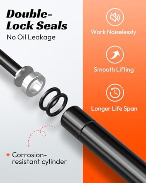 C16-11028 12″ Gas Struts – 7009-2PK Carbon Steel – 12″ 40 lbs