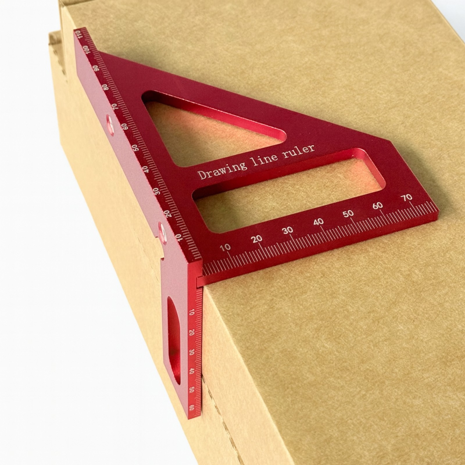 3.0＂Mini 3D Multi-Angle Measuring Square Ruler 45/90 Aluminum Alloy Woodworking