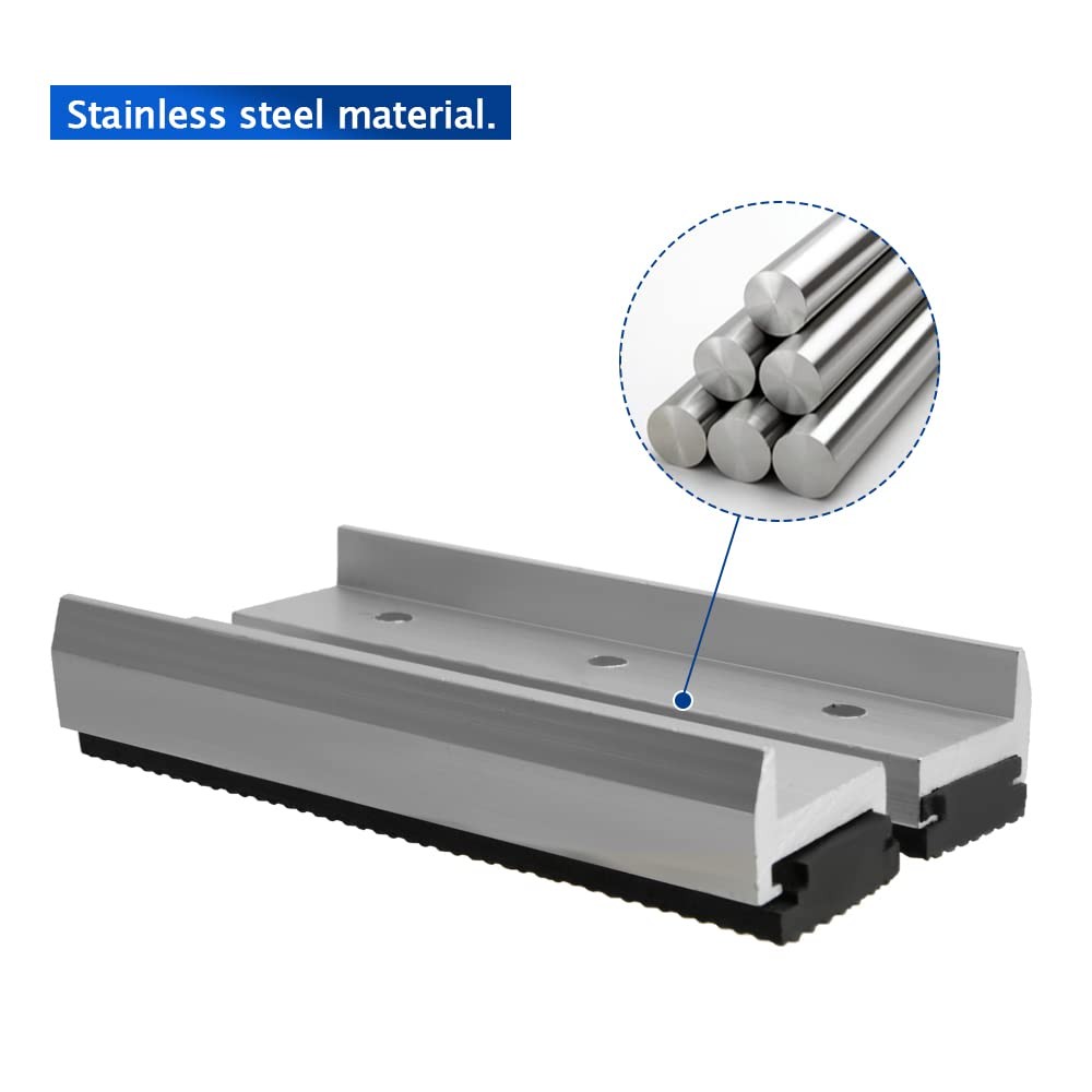 Aluminum Alloy Vise Jaws, Universal Soft Vice Jaws Pads Covers 5 Inch, Silver
