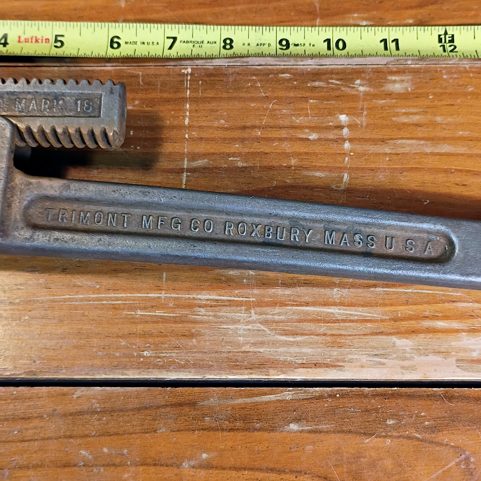 Working Antique 1930s Or Older Patd 1916 Pipe Monkey Wrench 18″ Inch