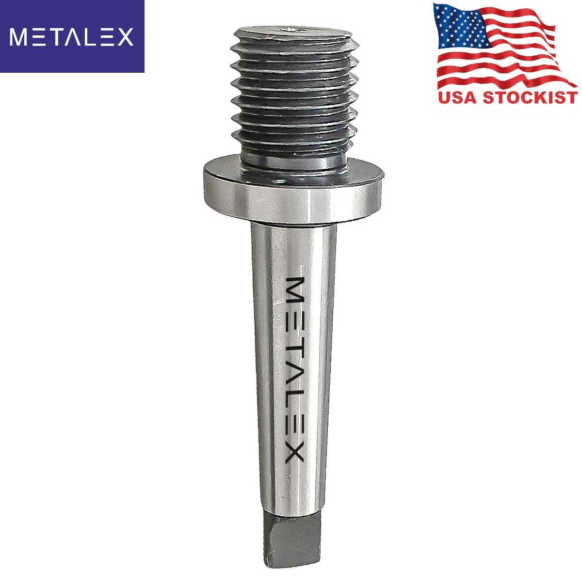 Heavy Duty Woodworking Live Tailstock Chuck Adapter Drill Chuck Arbor MT2 – 1″x8