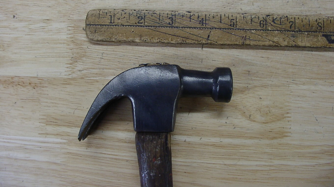 Vintage Lakeside Curved Claw Carpenters Hammer,1lb.5.2oz,4-3/4″ Head,Good,L@@K!