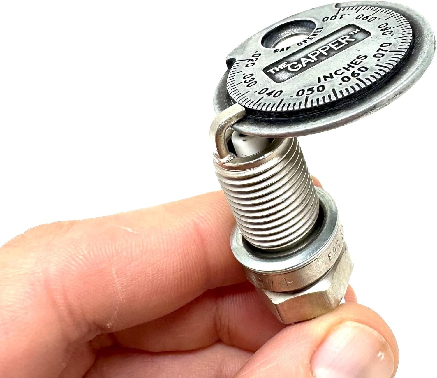 Quick-Check Spark Plug Gapper Tool: Light-Weight Plated Steel for Every Vehicle