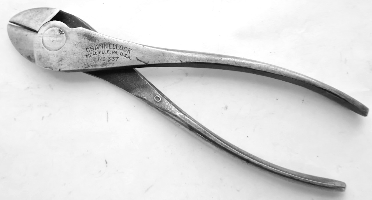 7″ Channellock (Meadville PA)(USA) No. 337 Side Cutters / Nippers / MT Top Tools