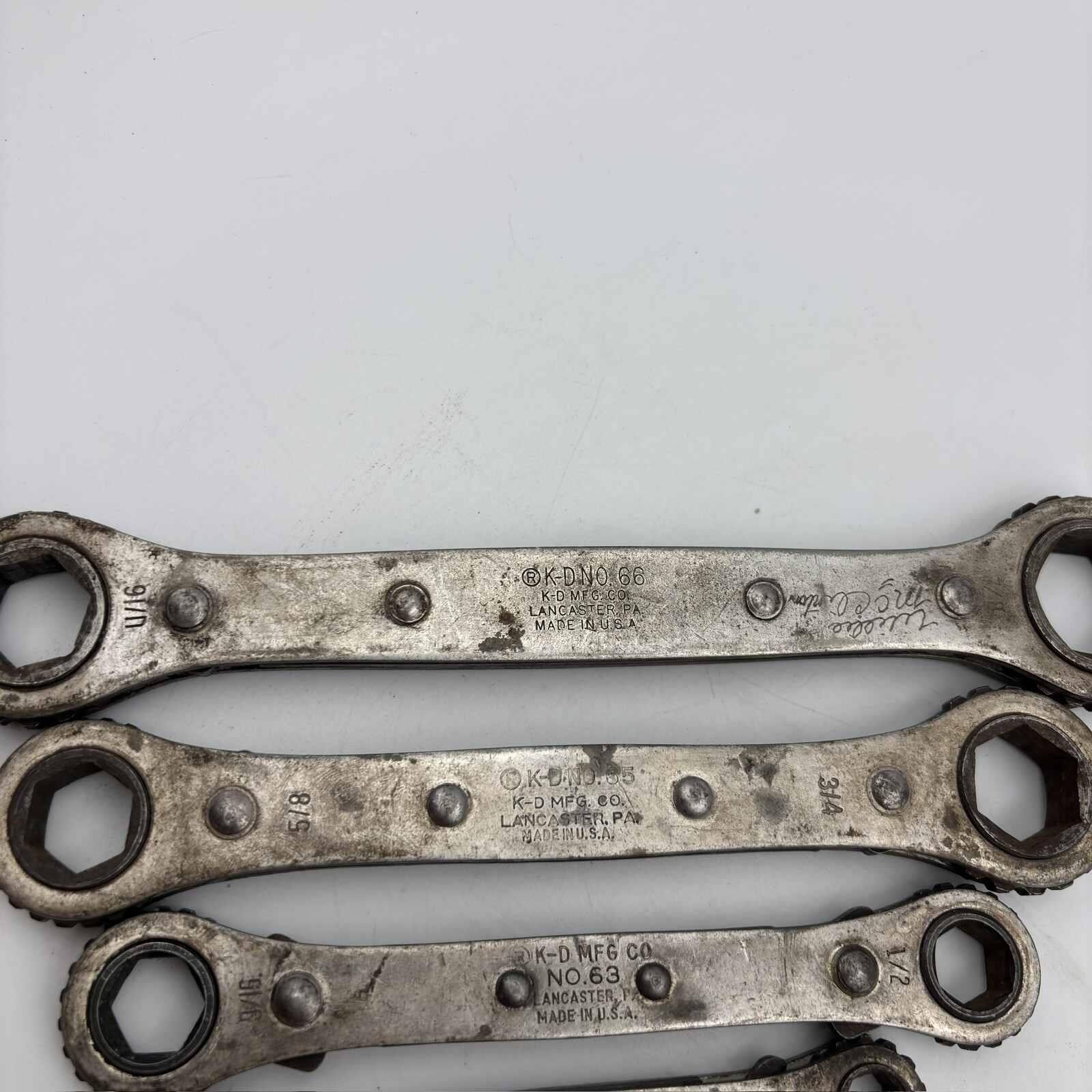 K-D Tool MFG SAE Ratcheting Box Wrench Set 1/4″-7/8″ Made in USA