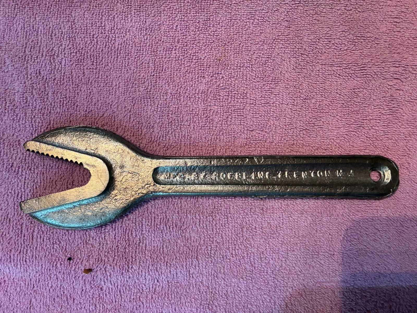 Antique Roebling Trenton NJ Alligator Wrench No 2 Patented Feb 8 1898