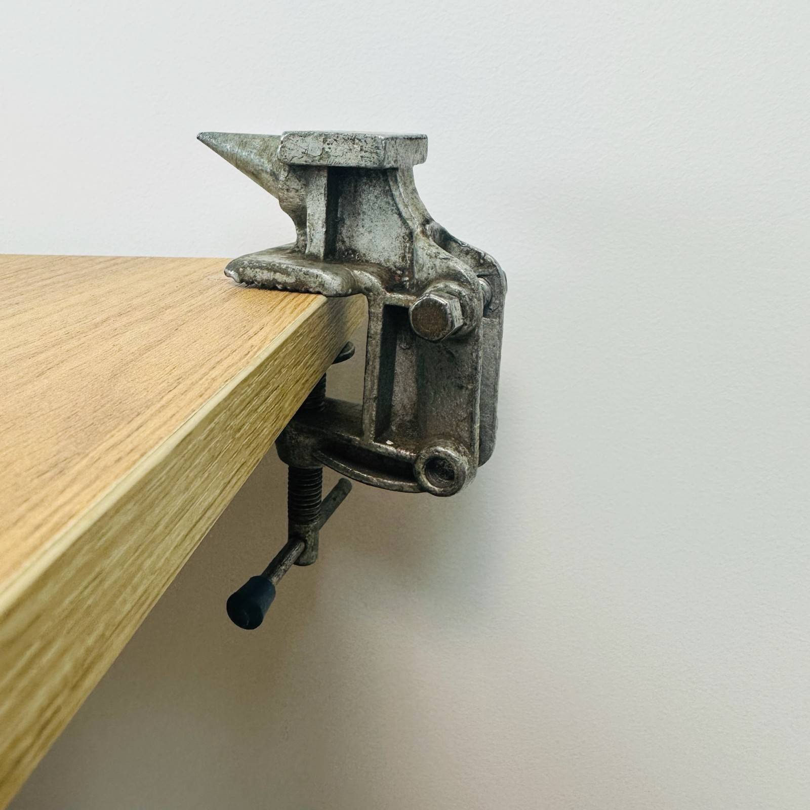 Rare Vintage Soviet mini jewelry Vise with Anvil Made in USSR 1960s