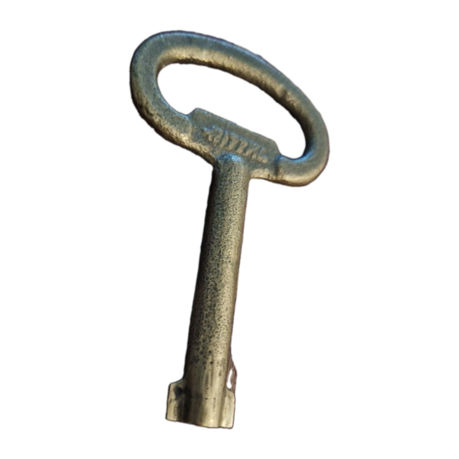 RARE Vintage Rittal Solid Brass Enclosure Key Industrial Steampunk Master Barrel