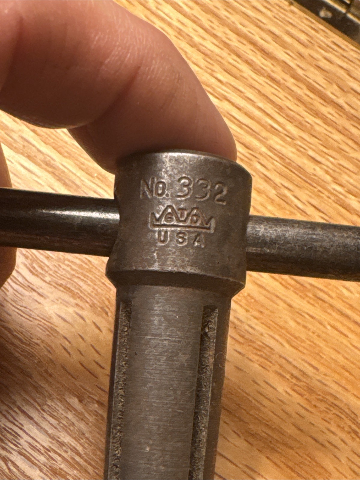 Vintage GTD Greenfield #332 Tap T-Handle Wrench