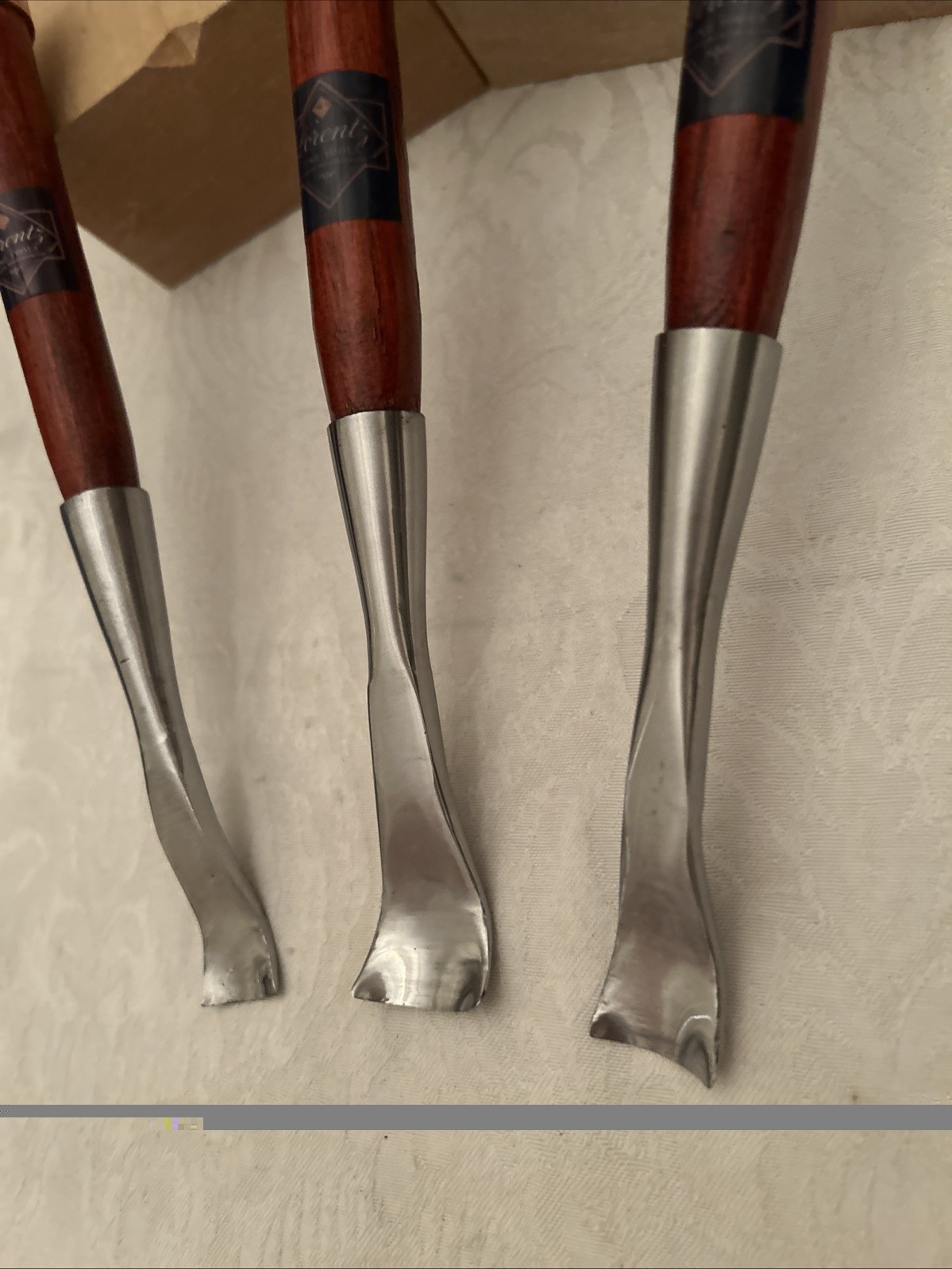 Swiss / German Style 3 Spoon Gouge Pro Set 9a / 26mm, 21mm & 8a / 18mm