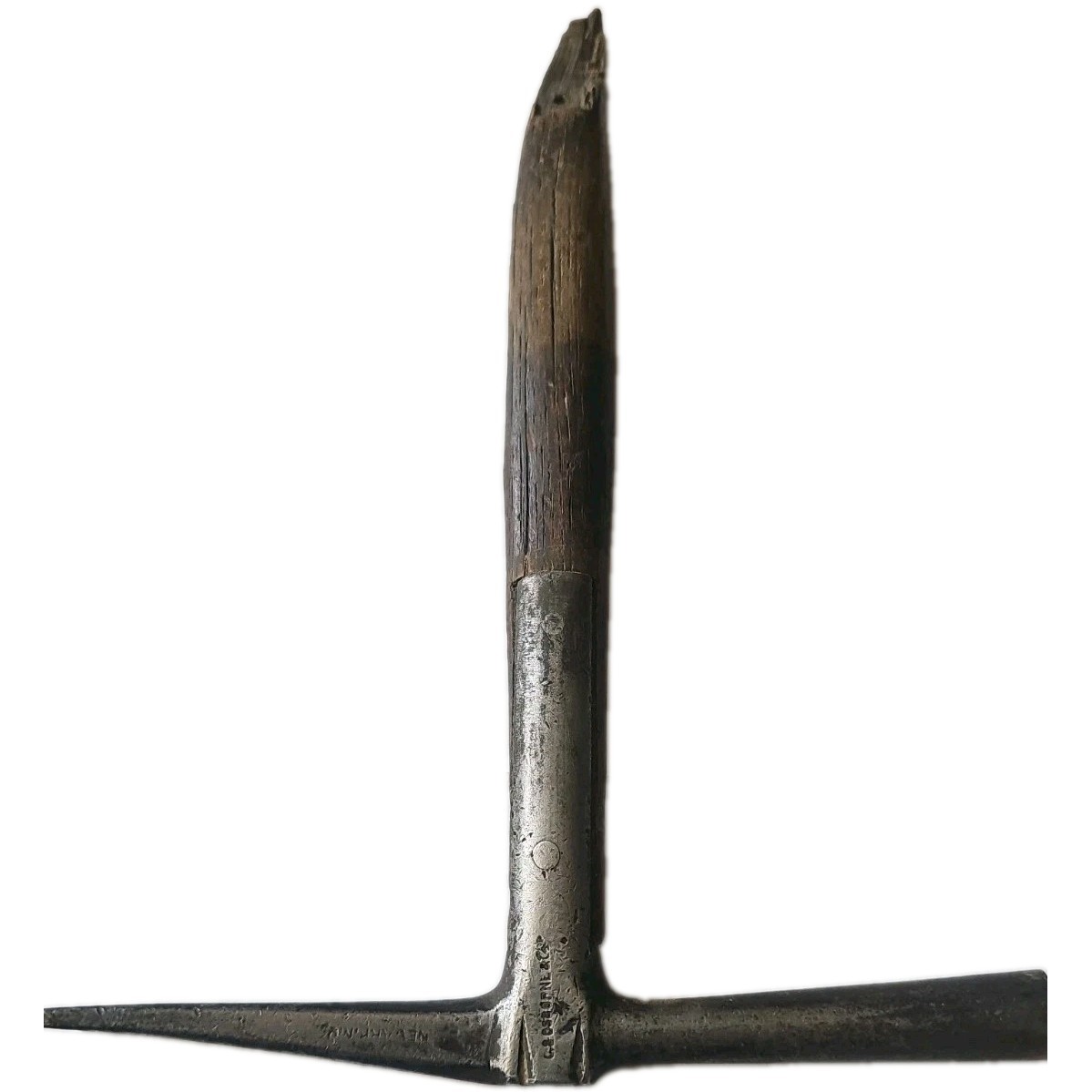 Rare early CS Osborne Newark N.J Strapped Tack Hammer Upholstery Leather Tool