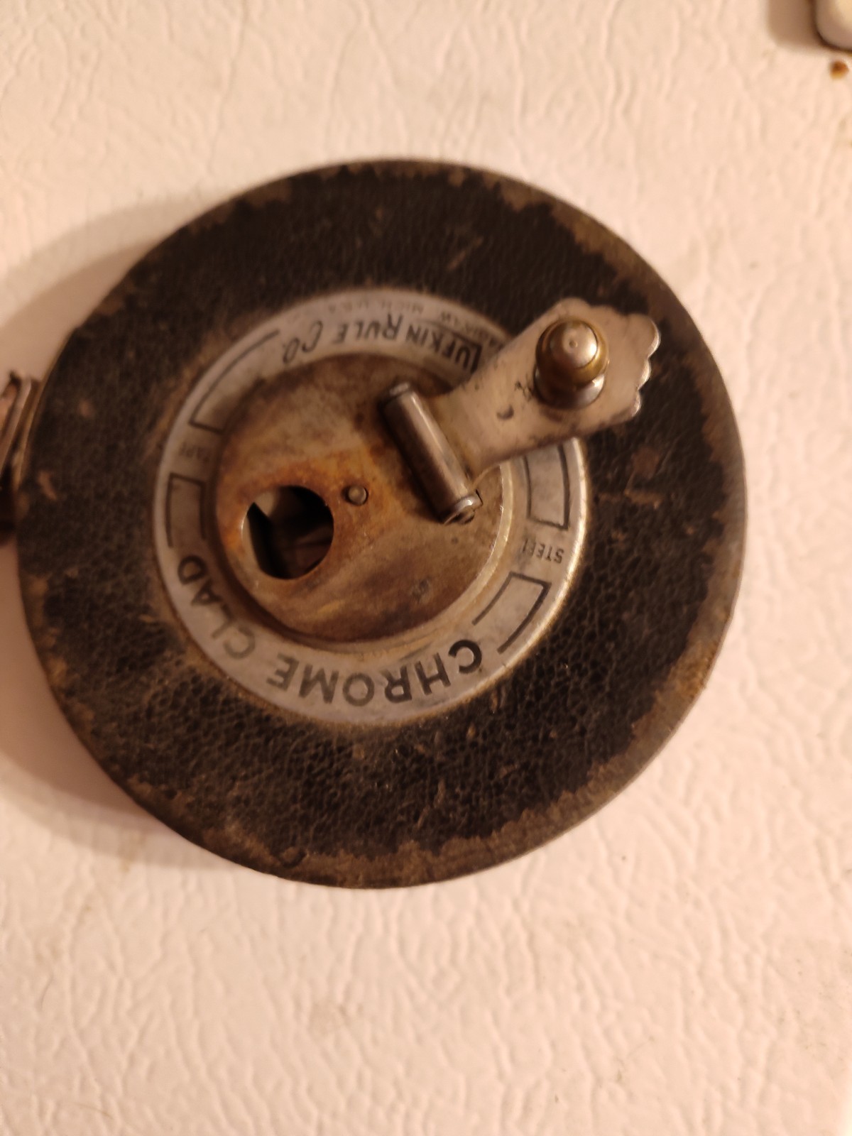 Antique Universal Steel Tape Measure, Lufkin, 50 Feet, Tested & Works Great