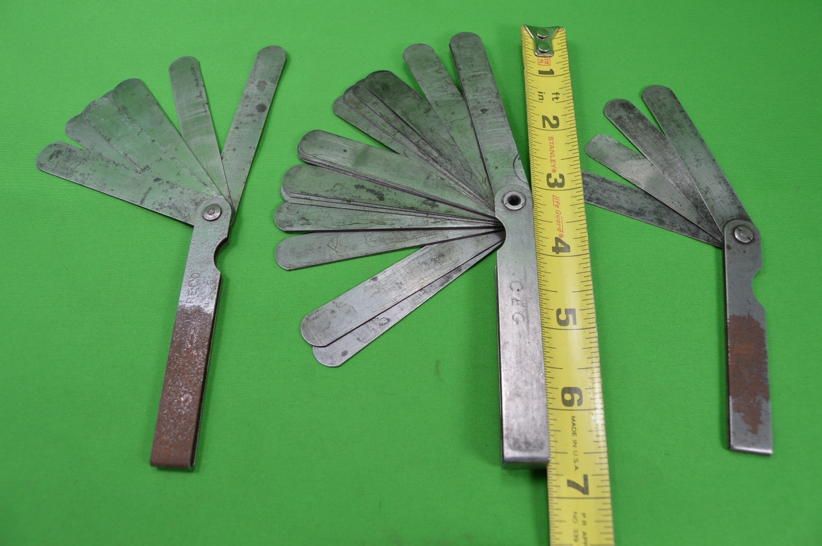 Lot of 3 Vintage Filler Gauges Kastar Lakuret,Other Brand Tools,Some Rust