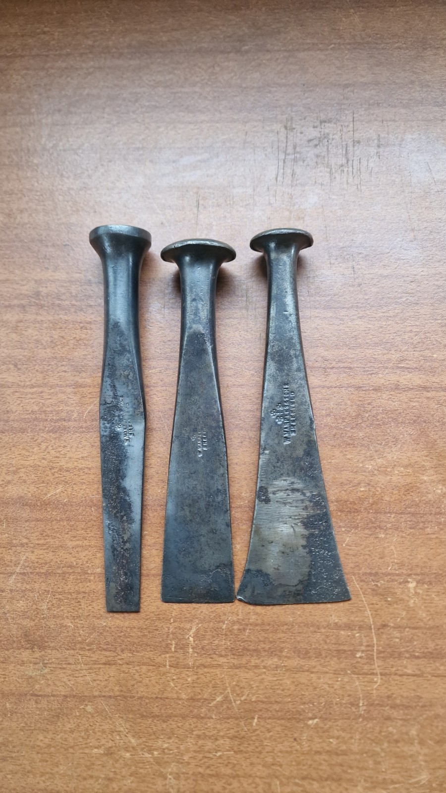 Vintage W. Marples & Sons caulking irons and carpenters tools