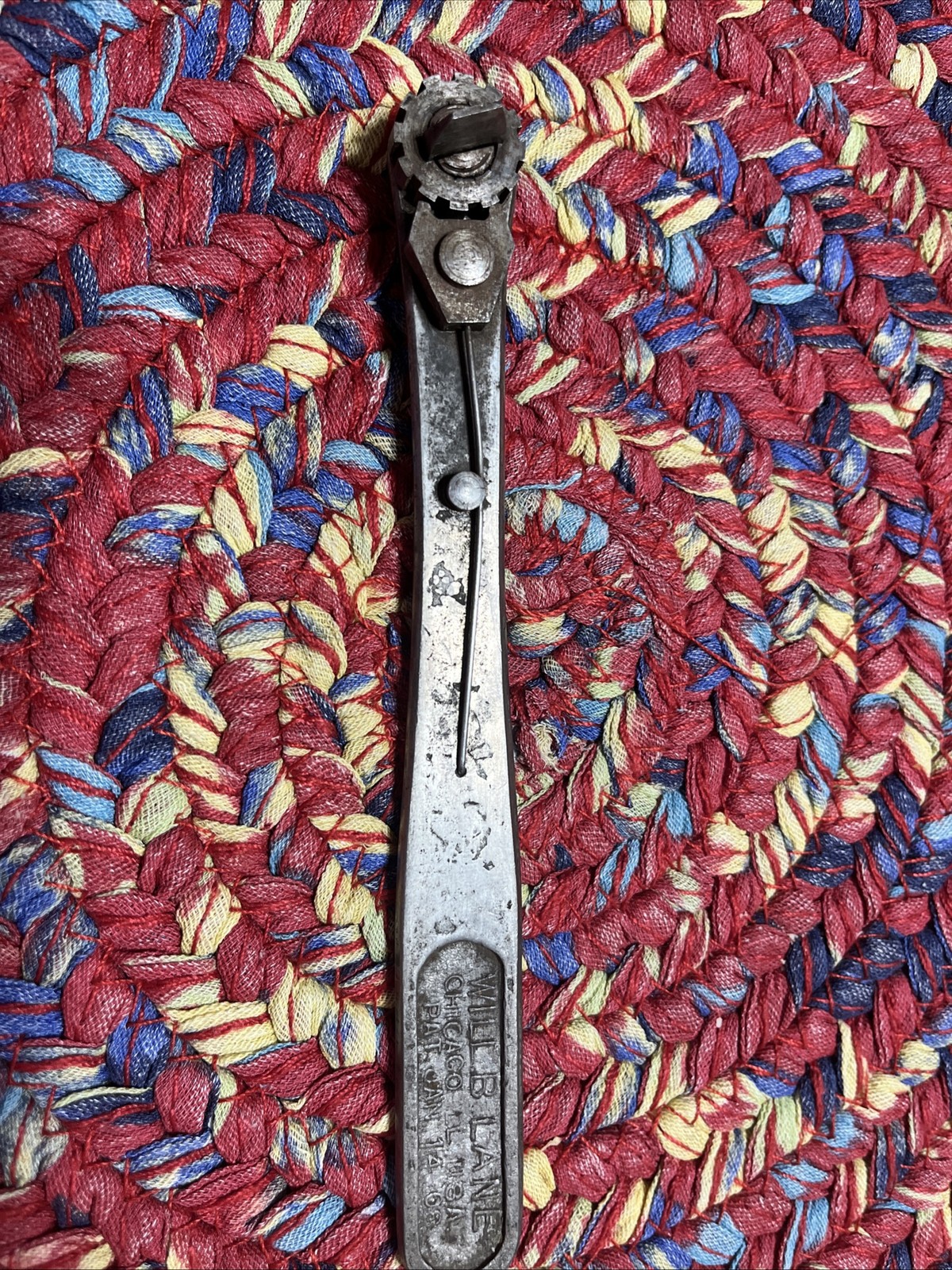 Will B Lane 1908 patent Unique ratchet screwdriver collectible auto bicycle tool