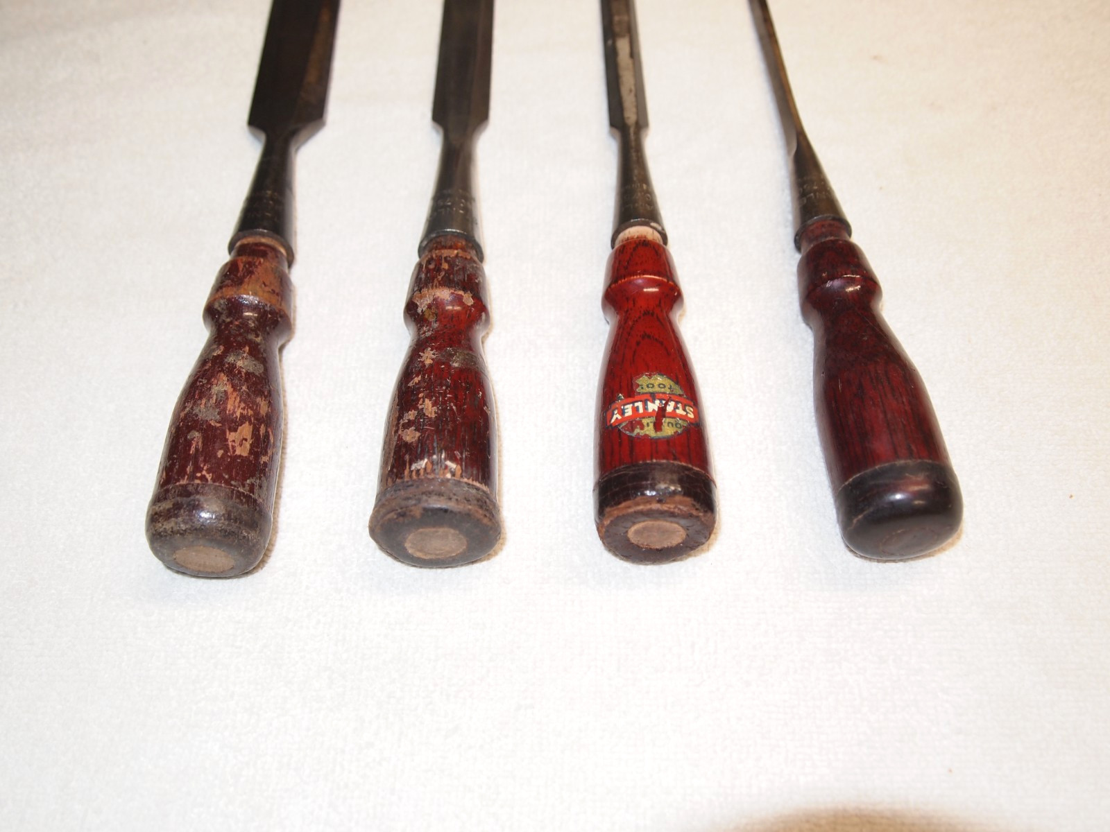 STANLEY 750 CHISELS (SET OF 4) GOOD CONDITION, 1″, 3/4″, 1/2″ AND 1/4.”
