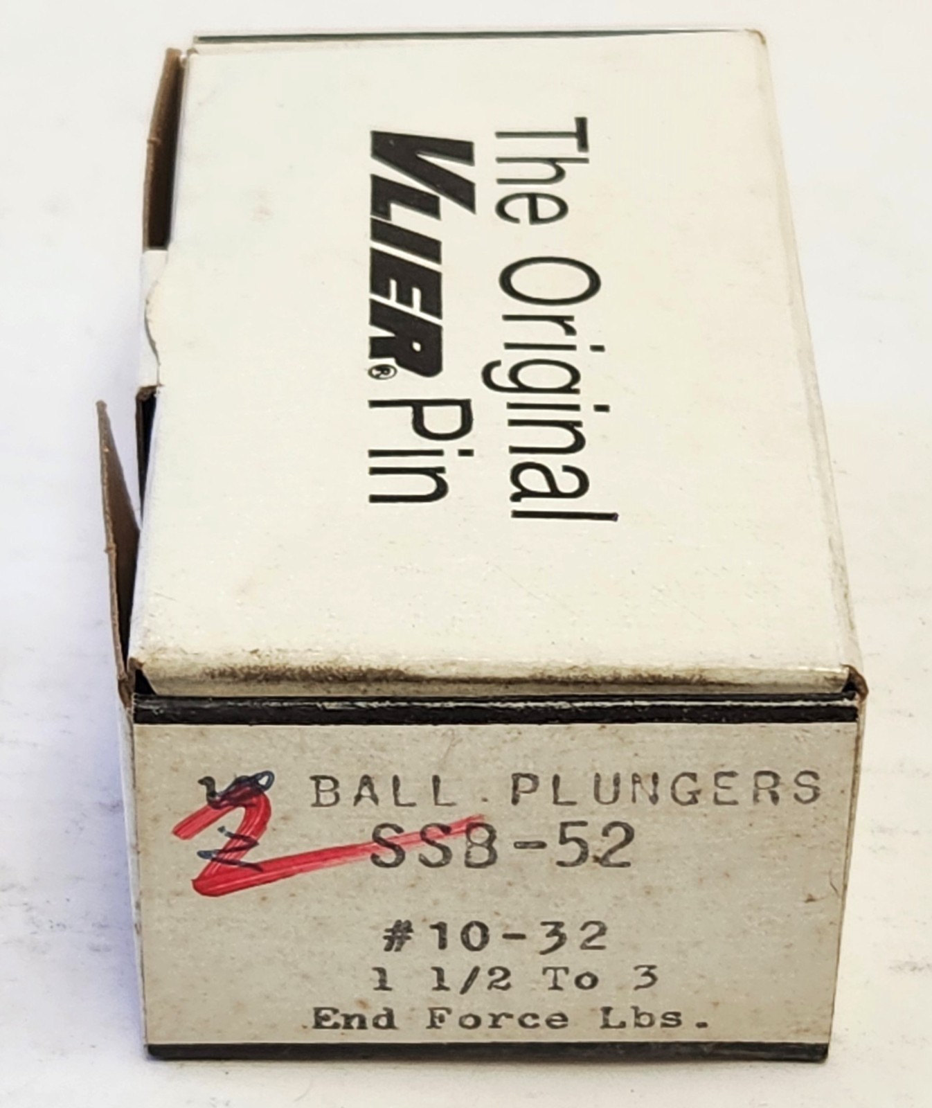 VLIER SSB52 #10-32 – THREADED SPRING PLUNGER (2PC NEW)