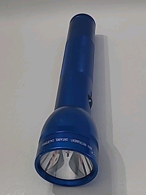 Vintage Blue Mag-Lite Maglite Torch Flashlight Police Guard 9 3/4″ USA (5-A) ⬇️