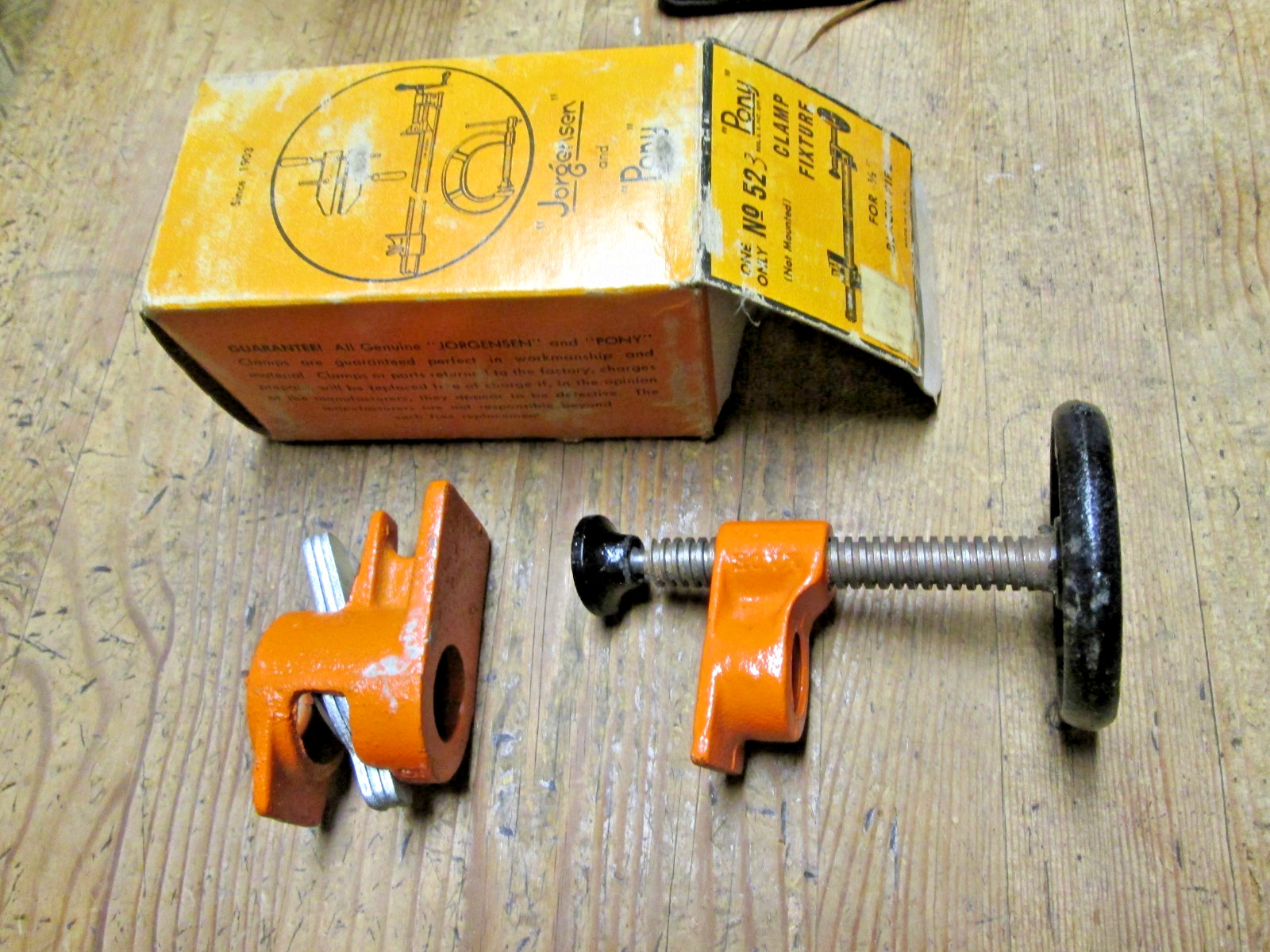 nos pony clamp no. 523 wheel type tightner