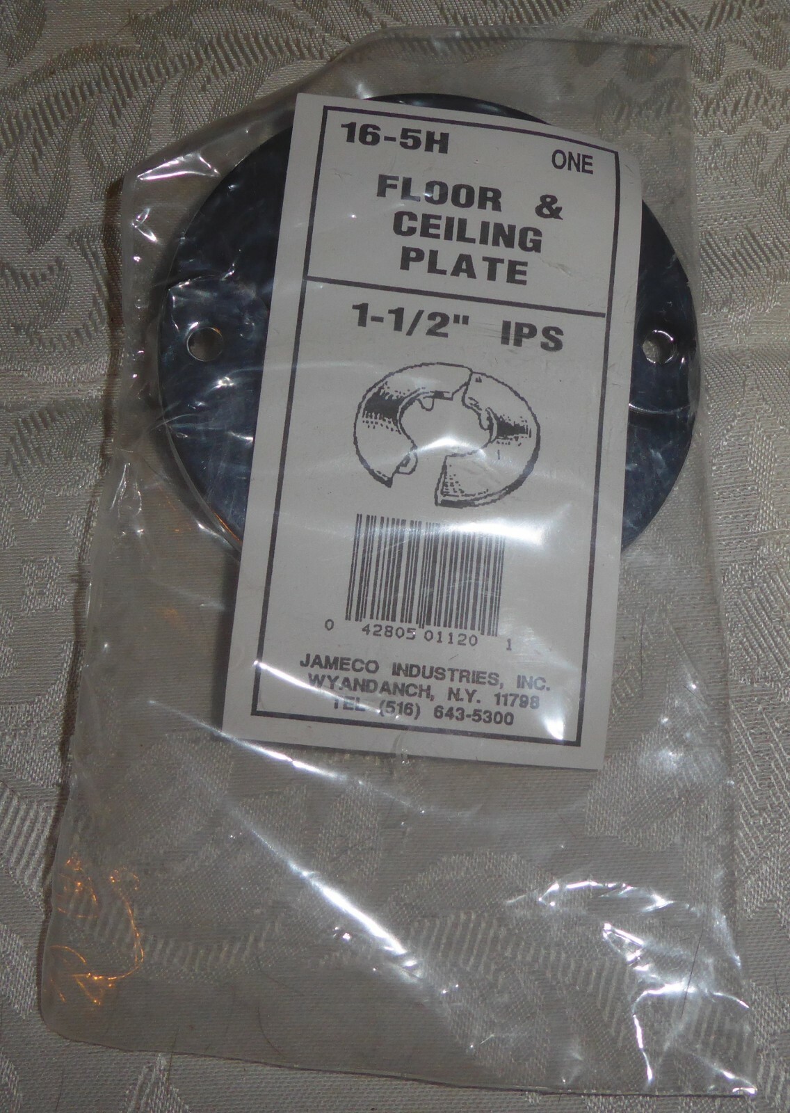 Jameco Industries item No 16-5H Floor & Ceiling Plate1 ½ IPS – NOS