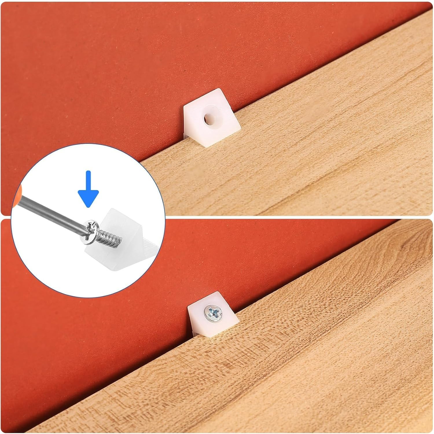 150 Pcs Durable Drawer Wedges & Screws – Sturdy Repair Kit for Sagging Drawers