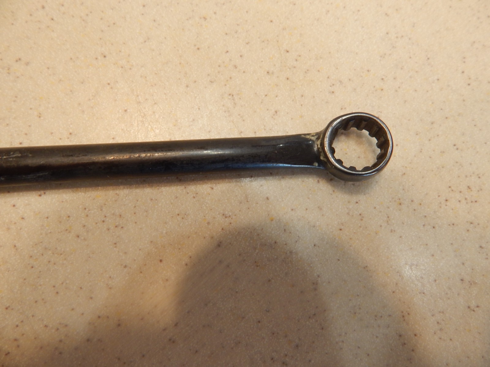 SNAP-ON OFFSET DOUBLE BOX END BLACK SPLINE SAE WRENCH 3/8″ X 7/16″ XDES1214 USA