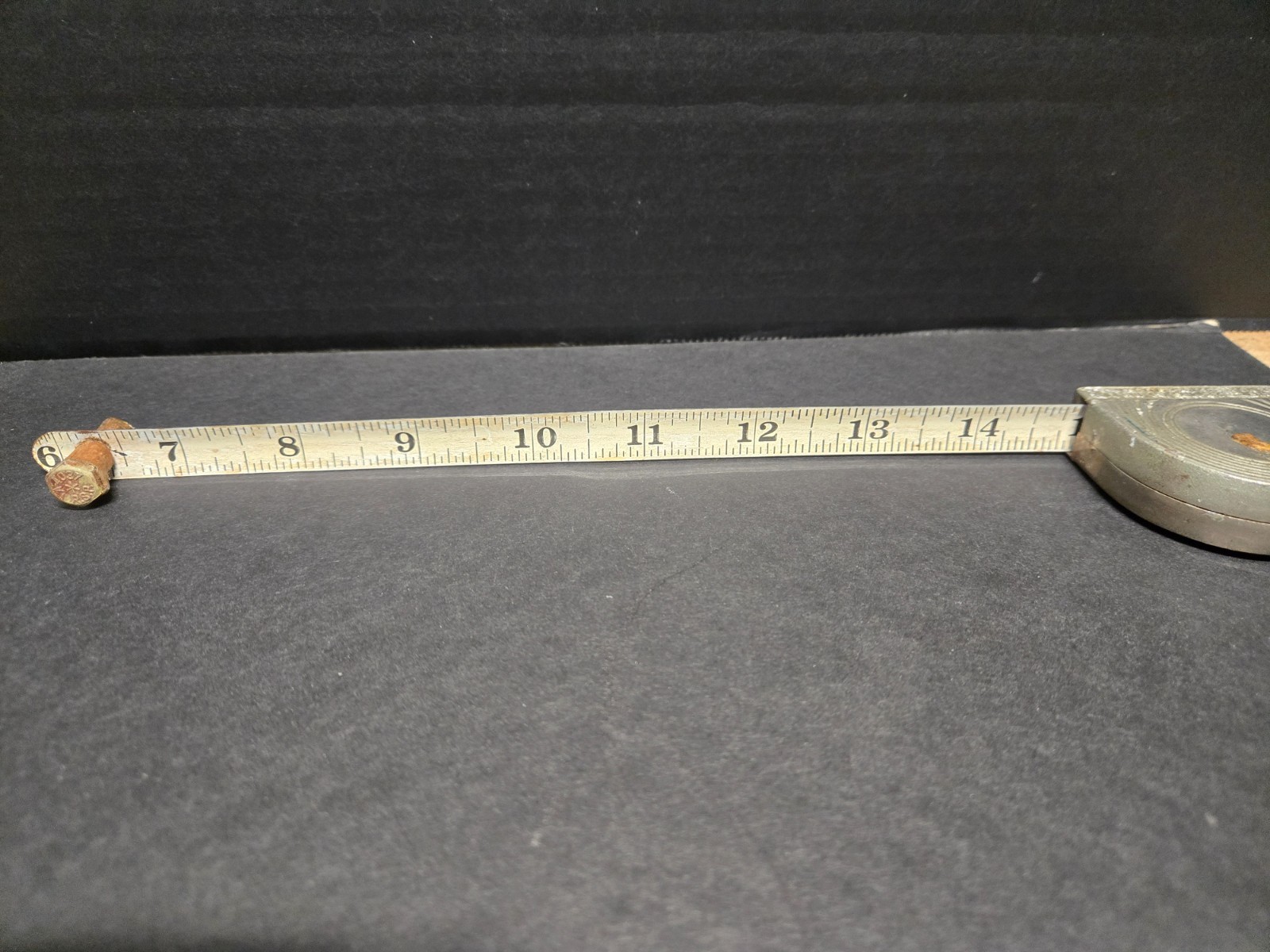 Vintage 1940’s Art Deco Master Tufboy Steel Tape Measure No. 308W-USA