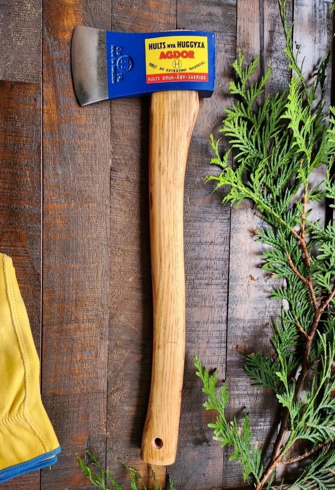 Vintage Original Swedish Hults Bruk AGDOR Hatchet Fully Restored
