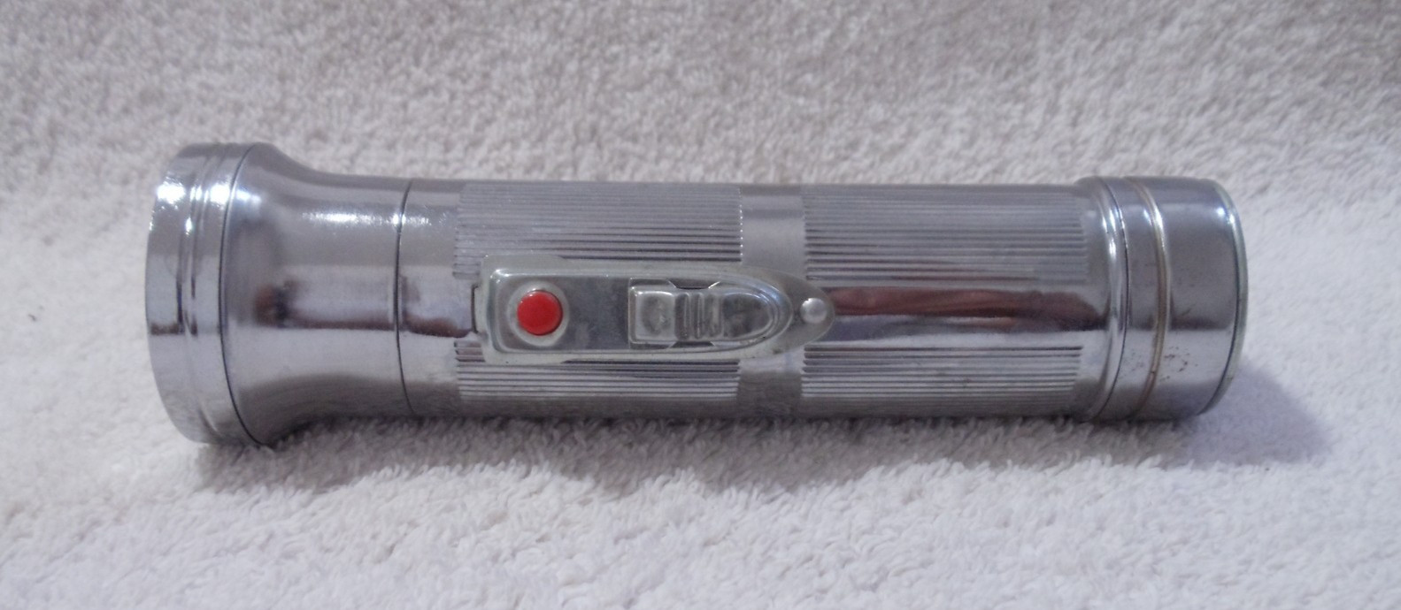 Vintage 1960’s Jockey Chrome Flashlight. *TESTED WORKS* Lantern