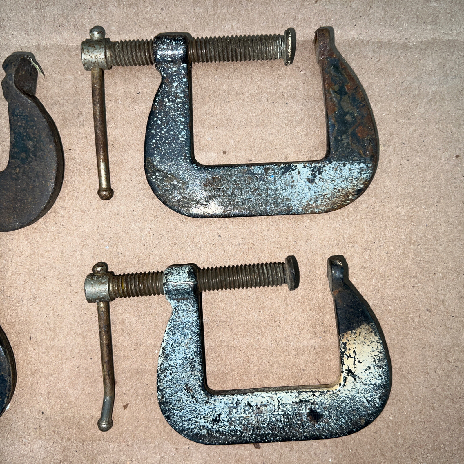 Lot Of 6 Cincinnati Tool Company Super Junior 54, 53, 51 And Junior Clamp 551