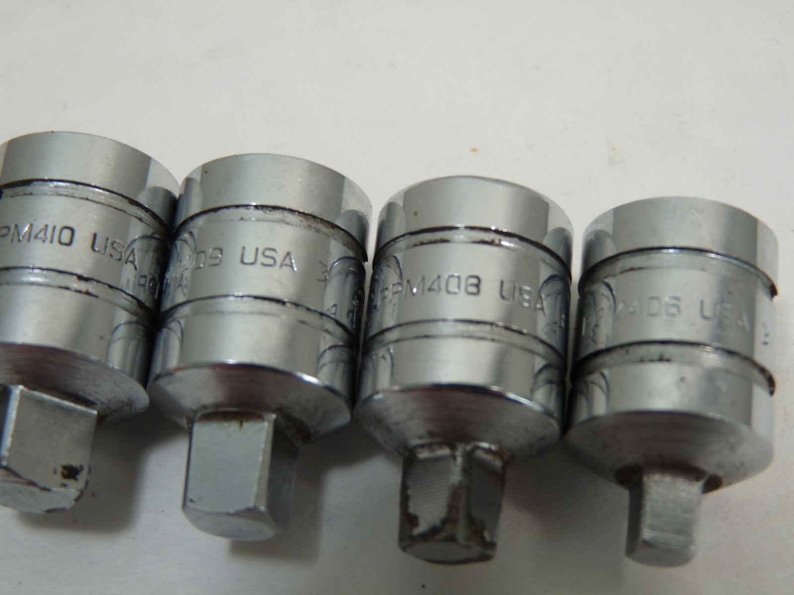 6 Snap On 3/8″ Drive External Pipe Plug Sockets PPM-412 411 410 409 408 406