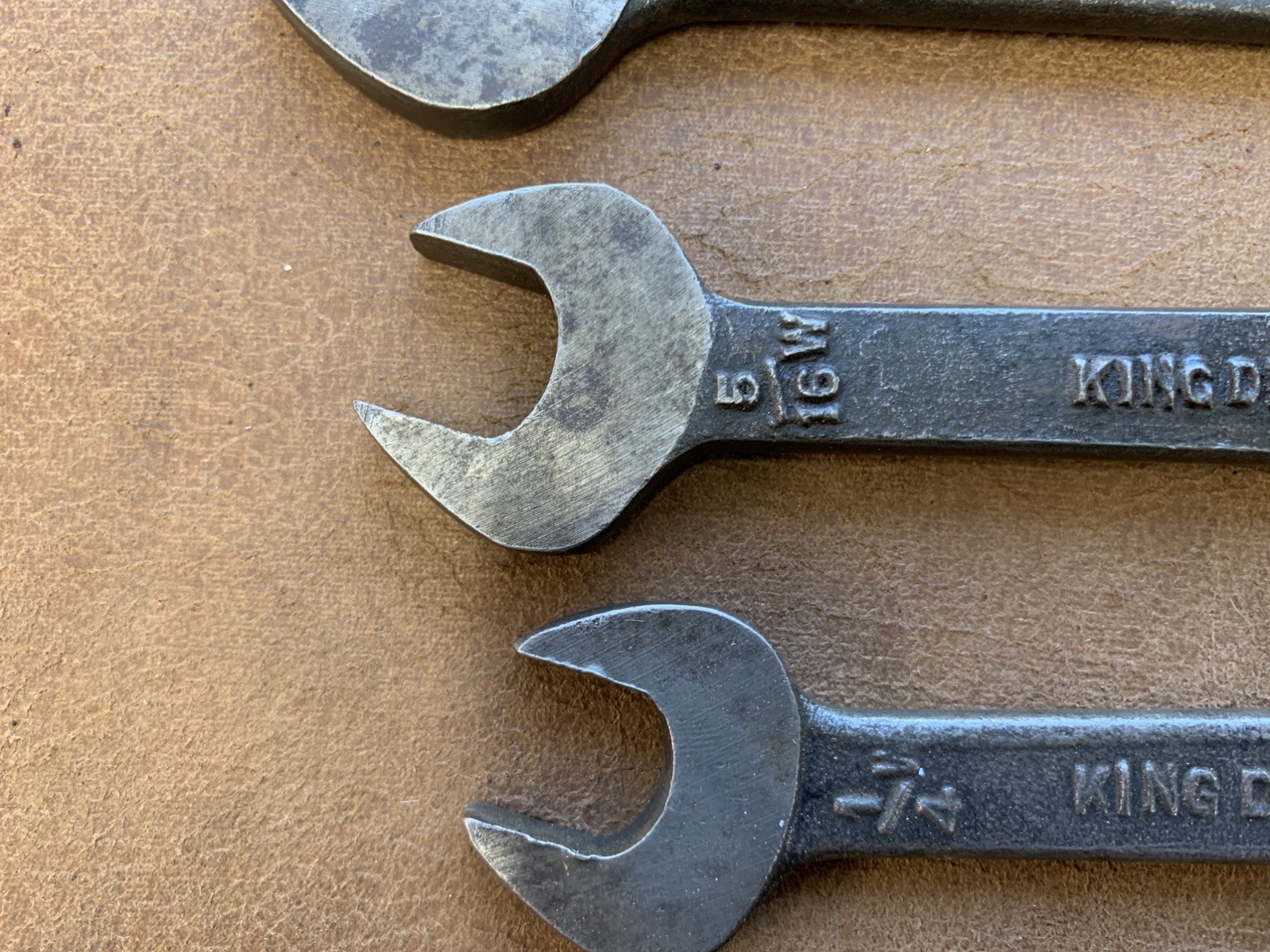 Vintage Classic Car Motorcycle Tool Kit King Dick Open Ended Whitworth Spanners