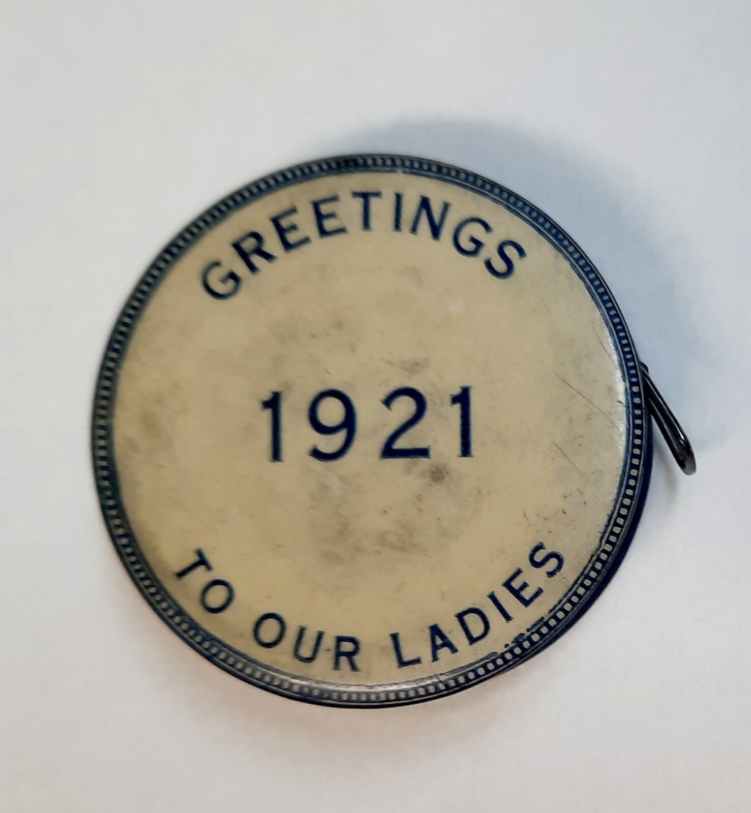 Vtg 1921 Masonic Tape Measure Kilwinning Lodge 311 Chicago Illinois JB Carroll
