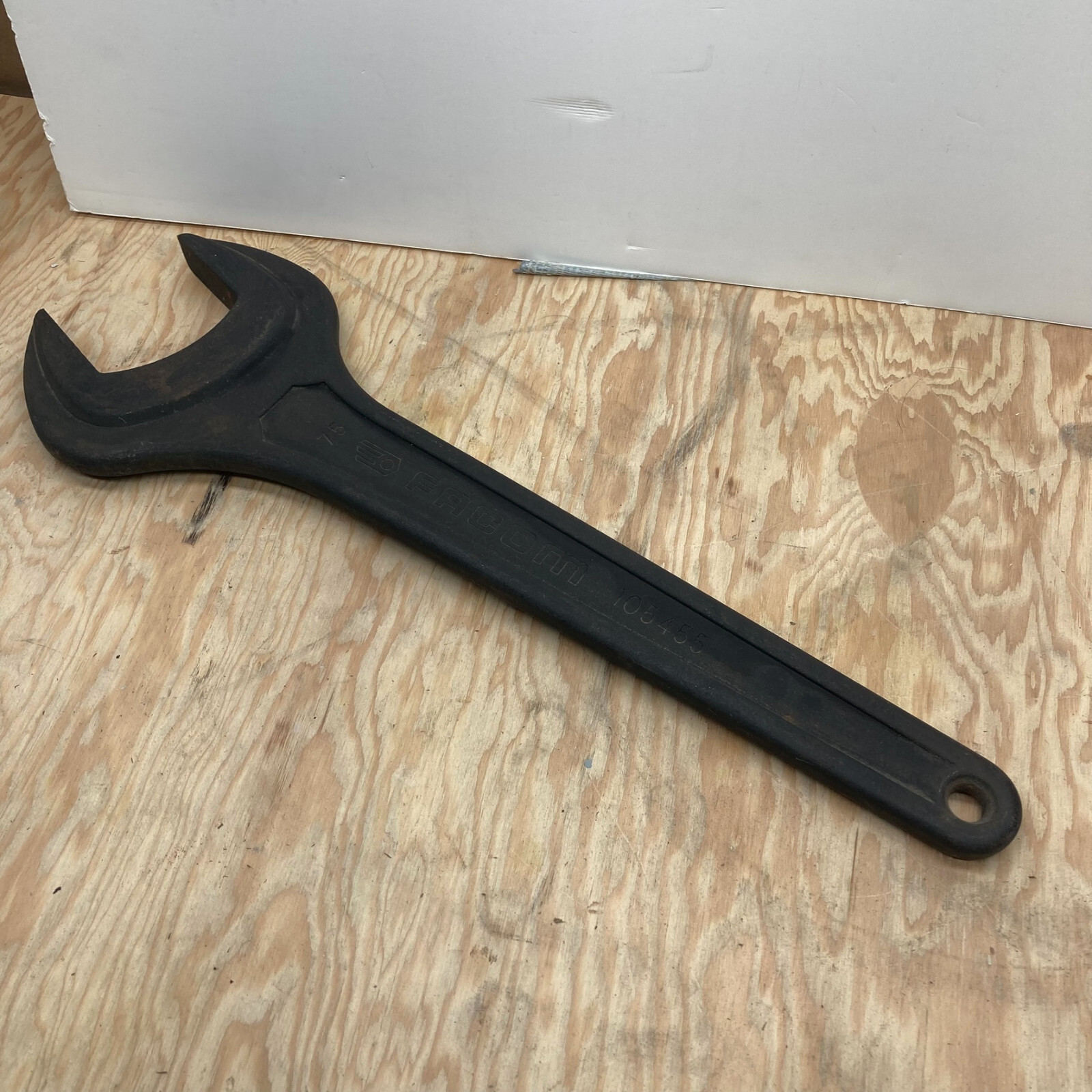 Vintage 75mm FACOM Engineer Wrench – FM-45.75 – 105455 – Logo Visible