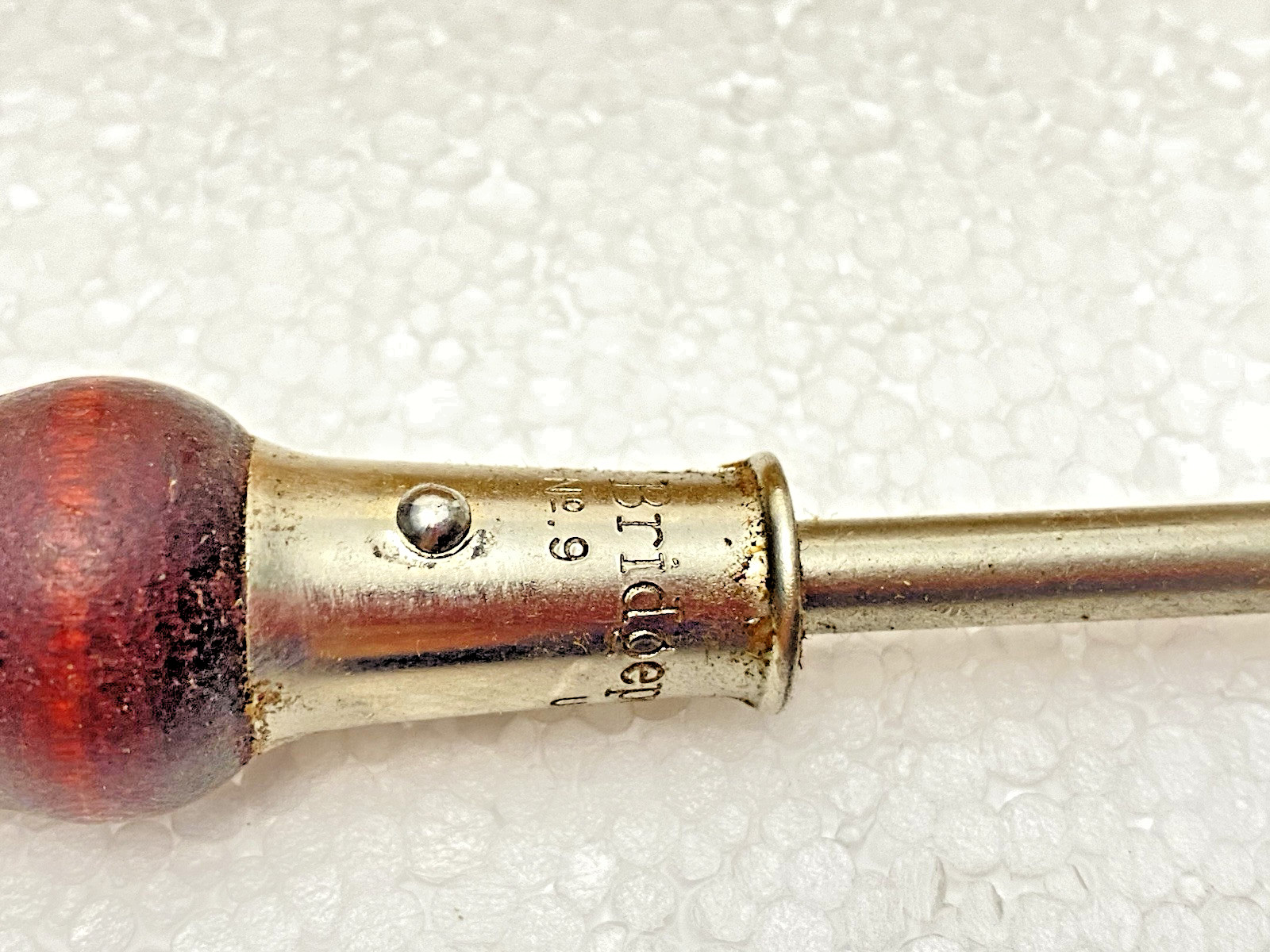NOS Vintage Bridgeport 3″ Master Mechanic No 9 Wooden Handle Screwdriver NEW